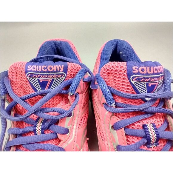 Saucony Cohesion 7 Pink Purple Running Shoes Womens Size 8.5 Sneakers - Picture 10 of 10